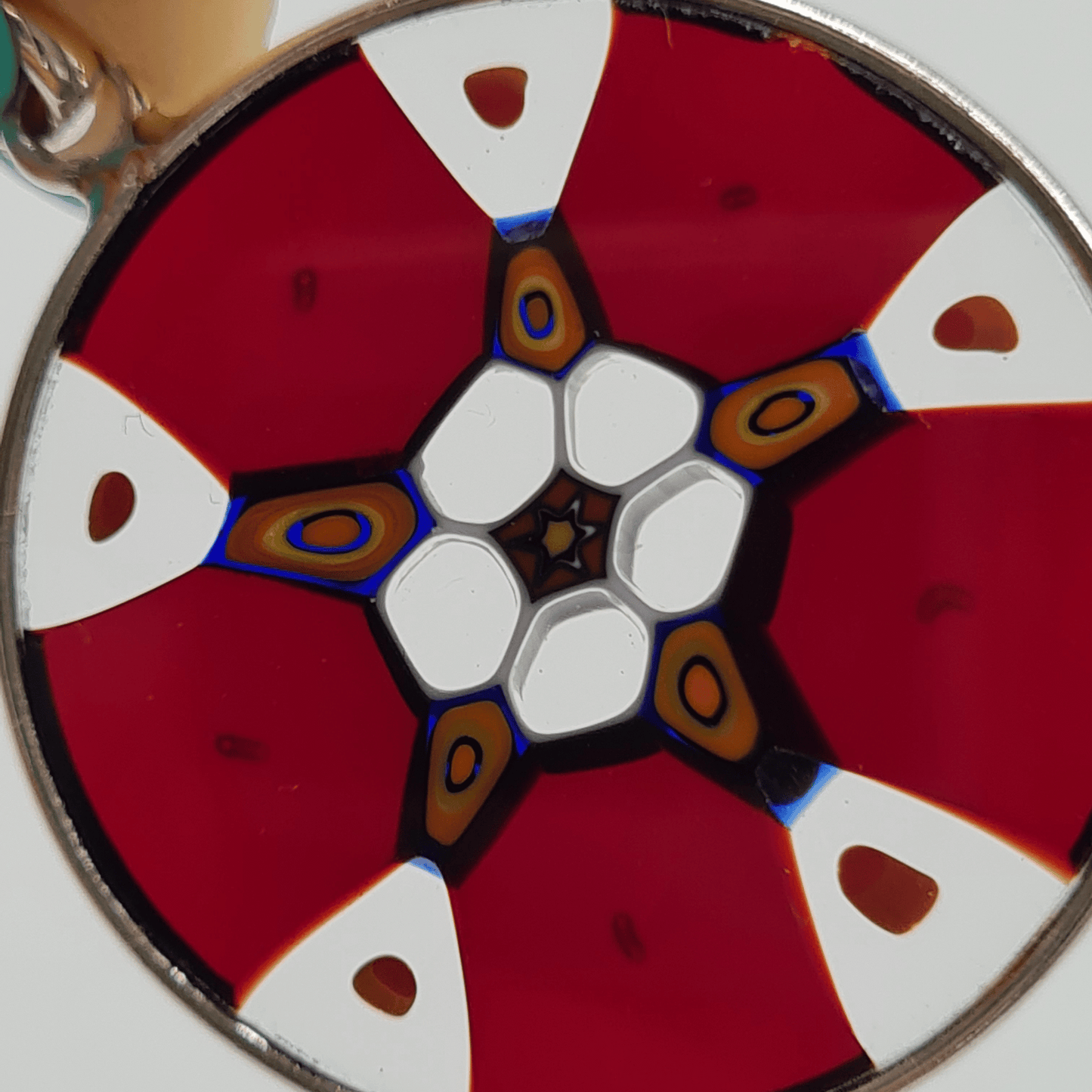close up millefiori murrina murano glass