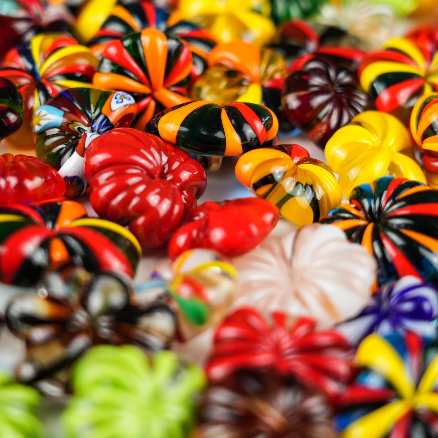 Meringue Glass Button