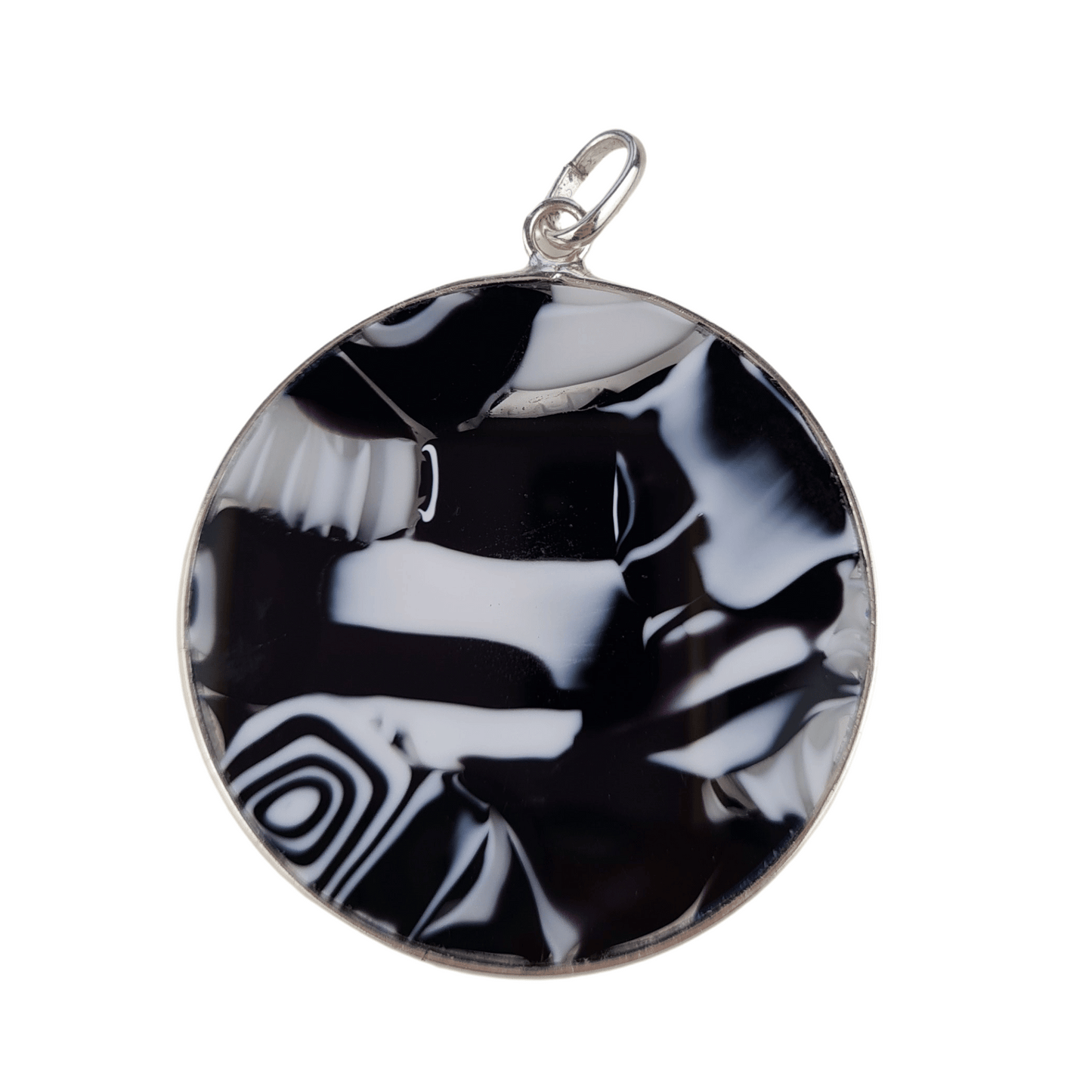 KALEIDOSCOPE Black & White Pendant - Large