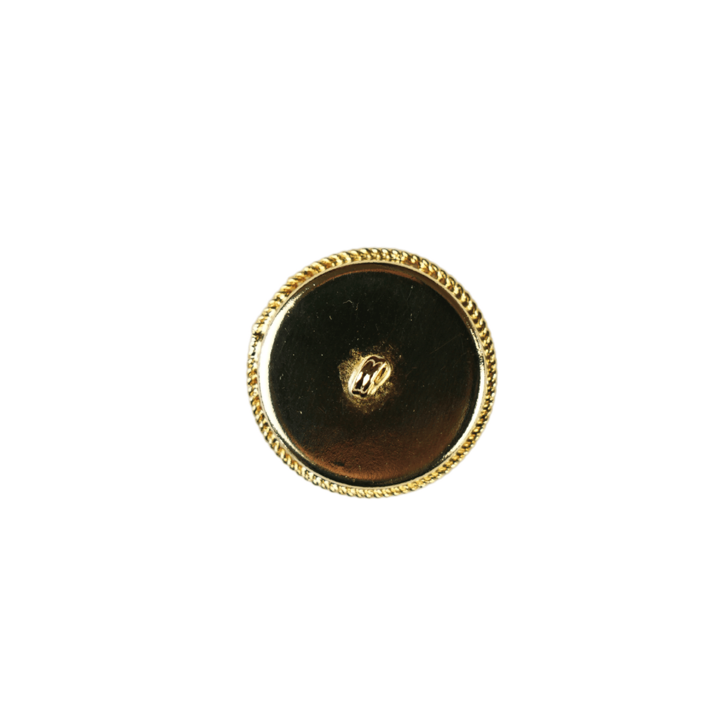Large Micro Mosaic Button - Flowers Black