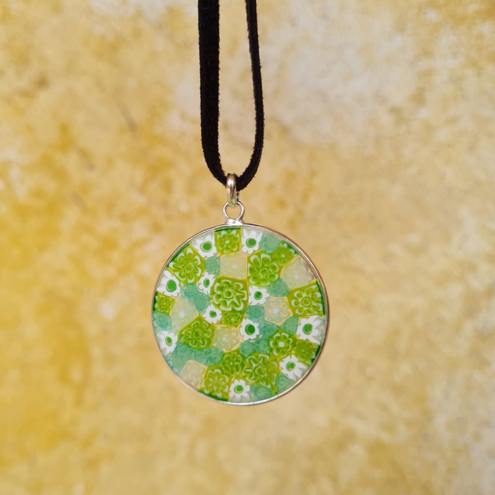 millefiori necklace murano glass