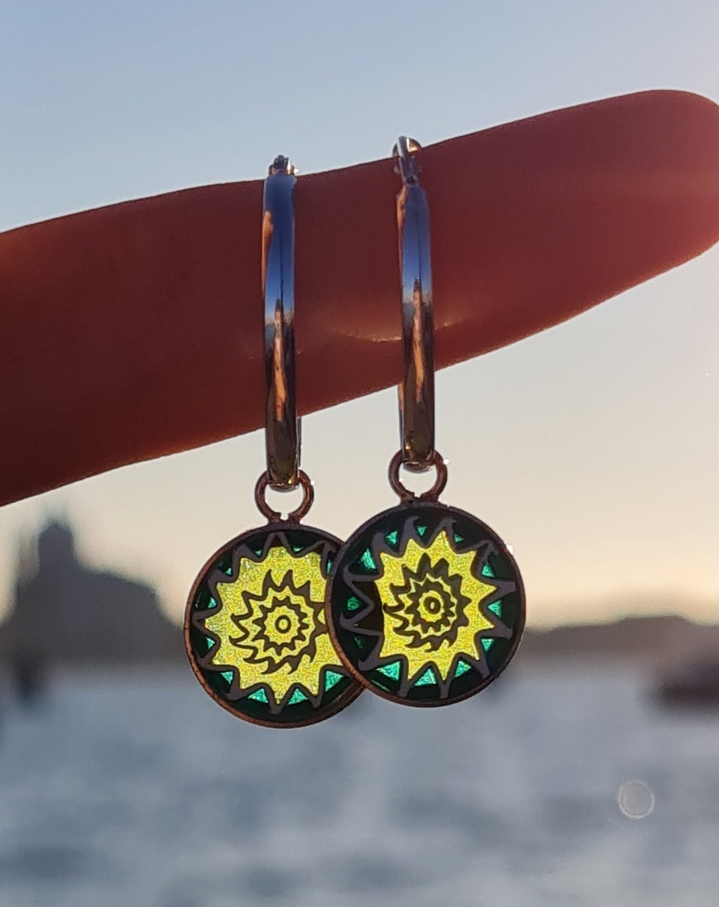 SUNSHINE Green - Small Earrings