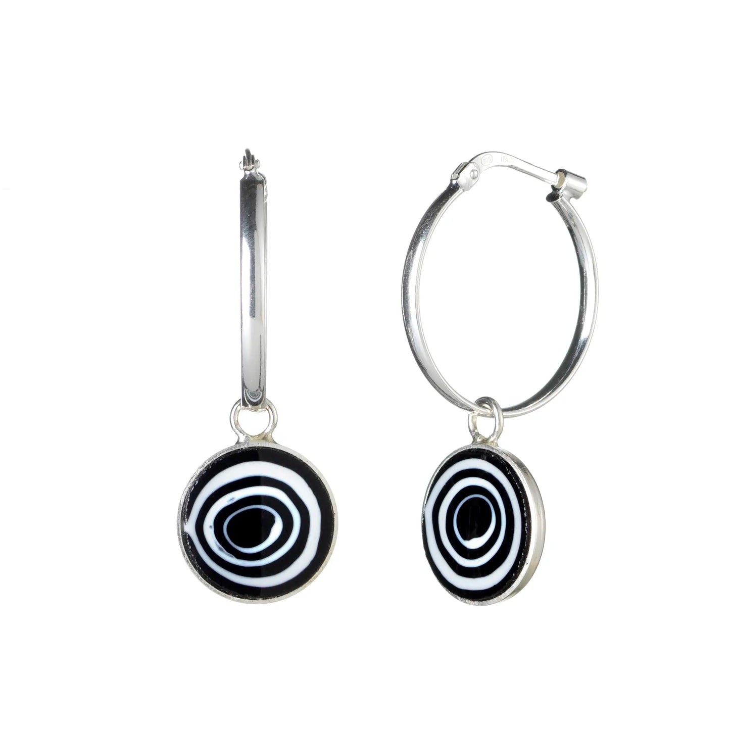 INFINITY Black & White - Small Earrings