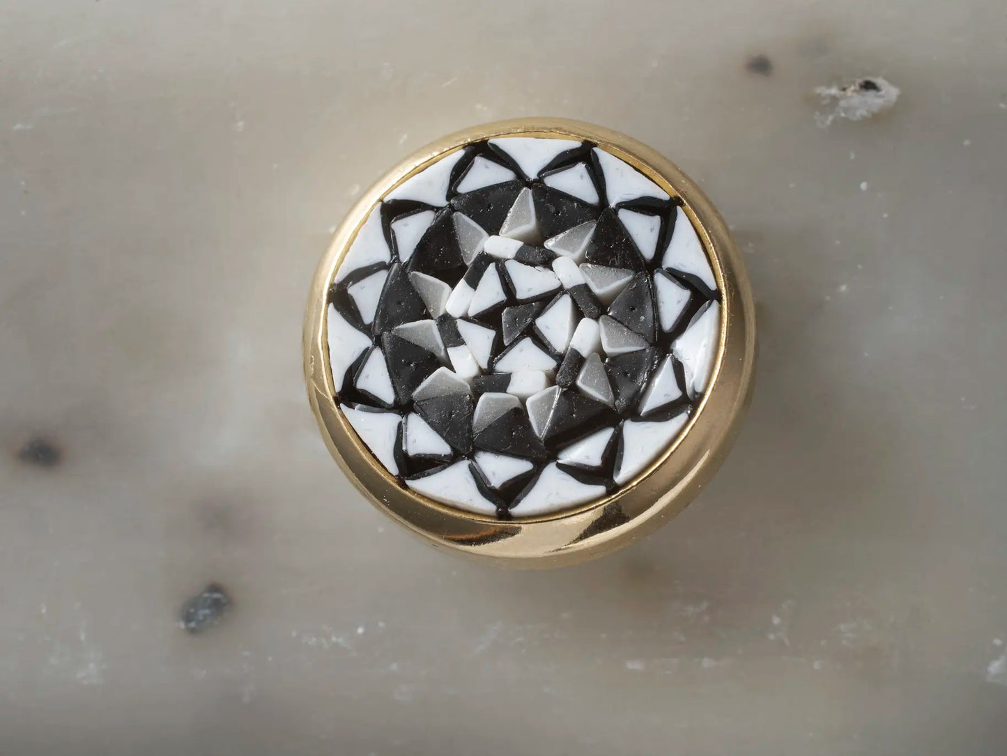 single mosaic button beautiful