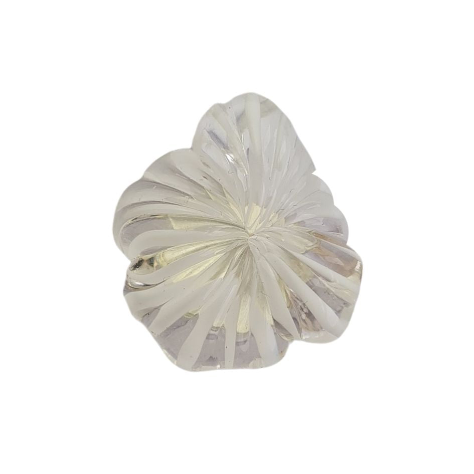 white murano glass meringue ring
