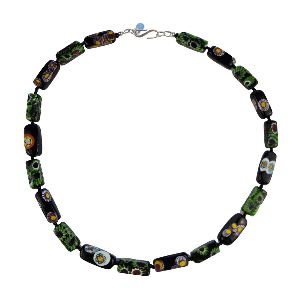 trade beads millefiori murrine beads necklace