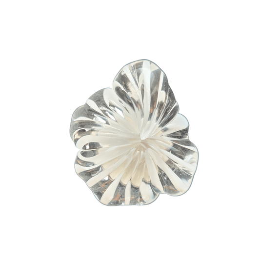 white glass meringue ring