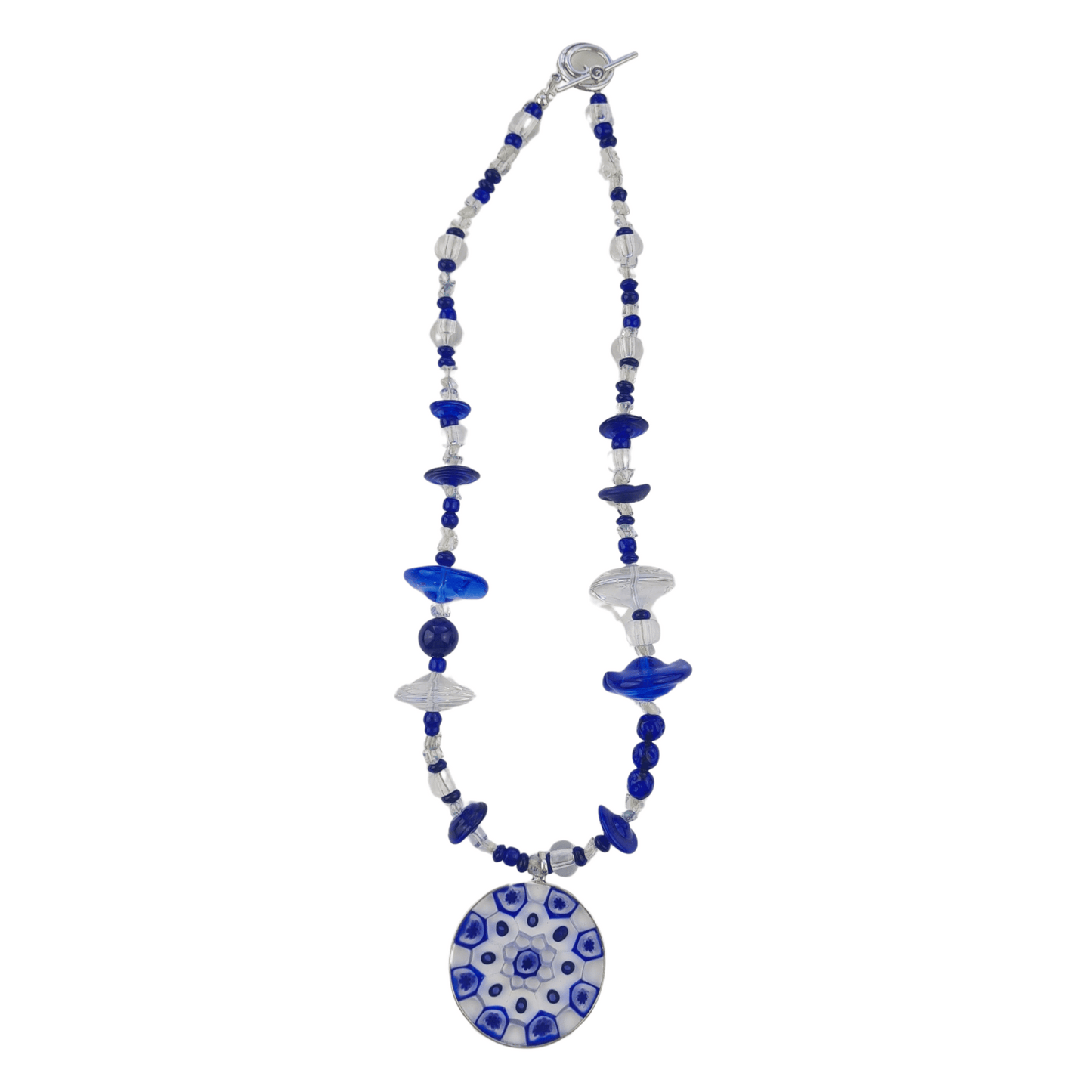 Millefiori Umbrellas Beads Necklace