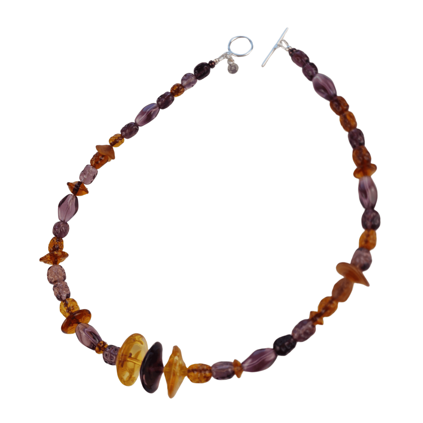 murano glass beads necklace