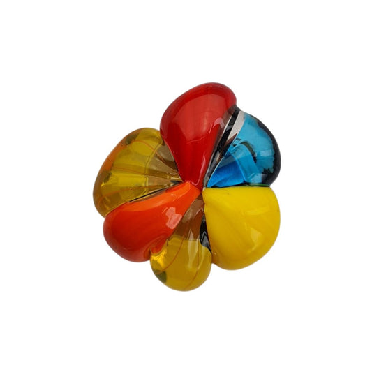colorful murano glass ring meringue