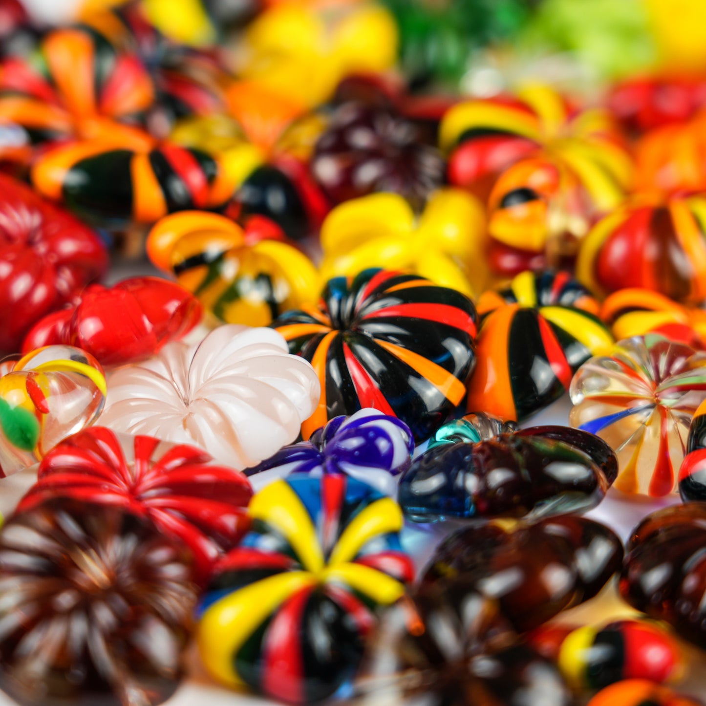 many colorful buttons