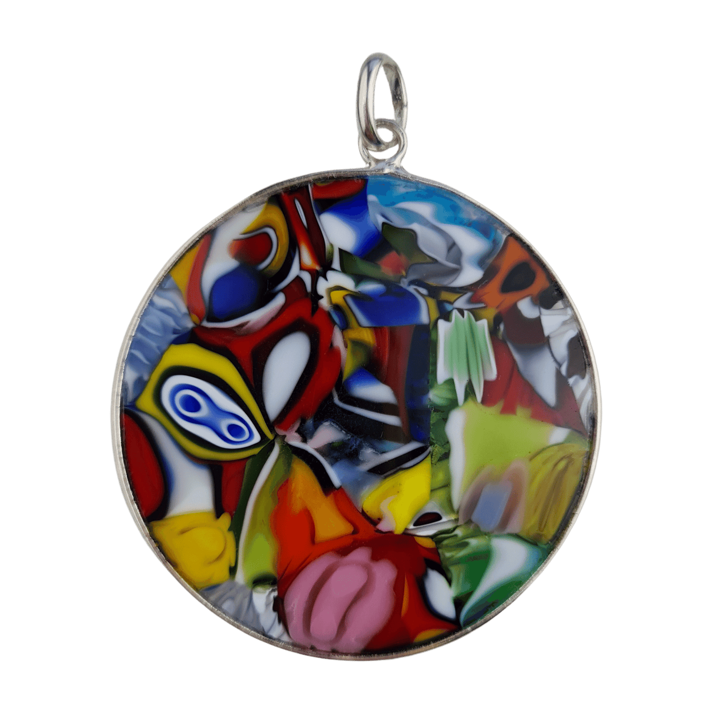 abstract multicolour millefiori murrina