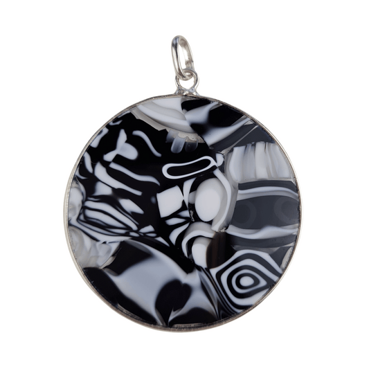 KALEIDOSCOPE Black & White Pendant - Large
