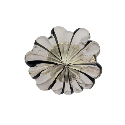 meringue glass murano glass ring authentic