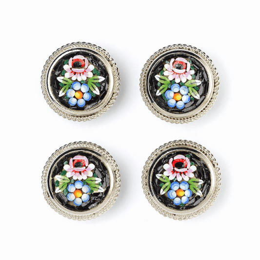 Medium Micro Mosaic Button -  Meadow