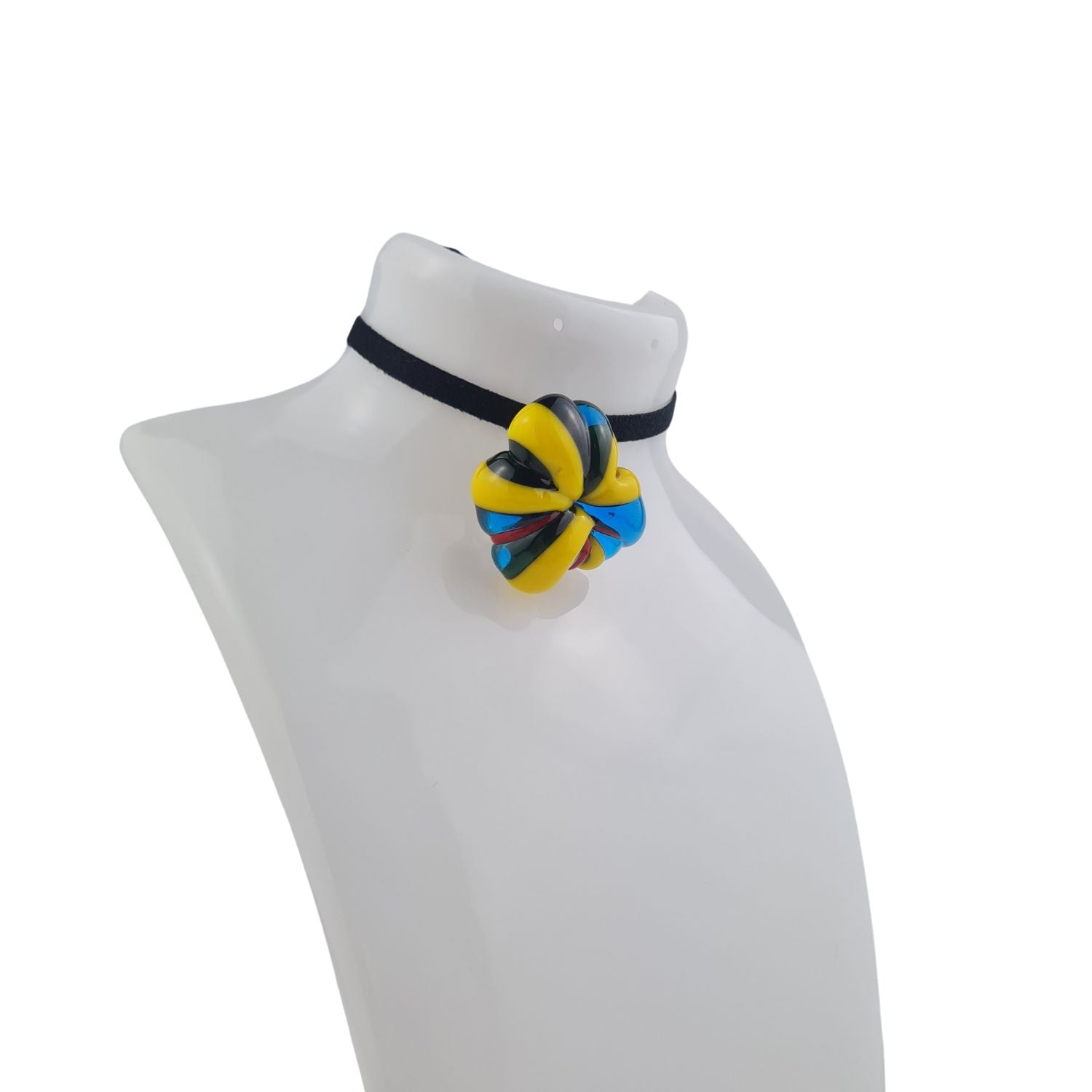 murano glass choker necklace 