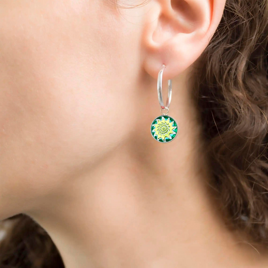 SUNSHINE Green - Small Earrings