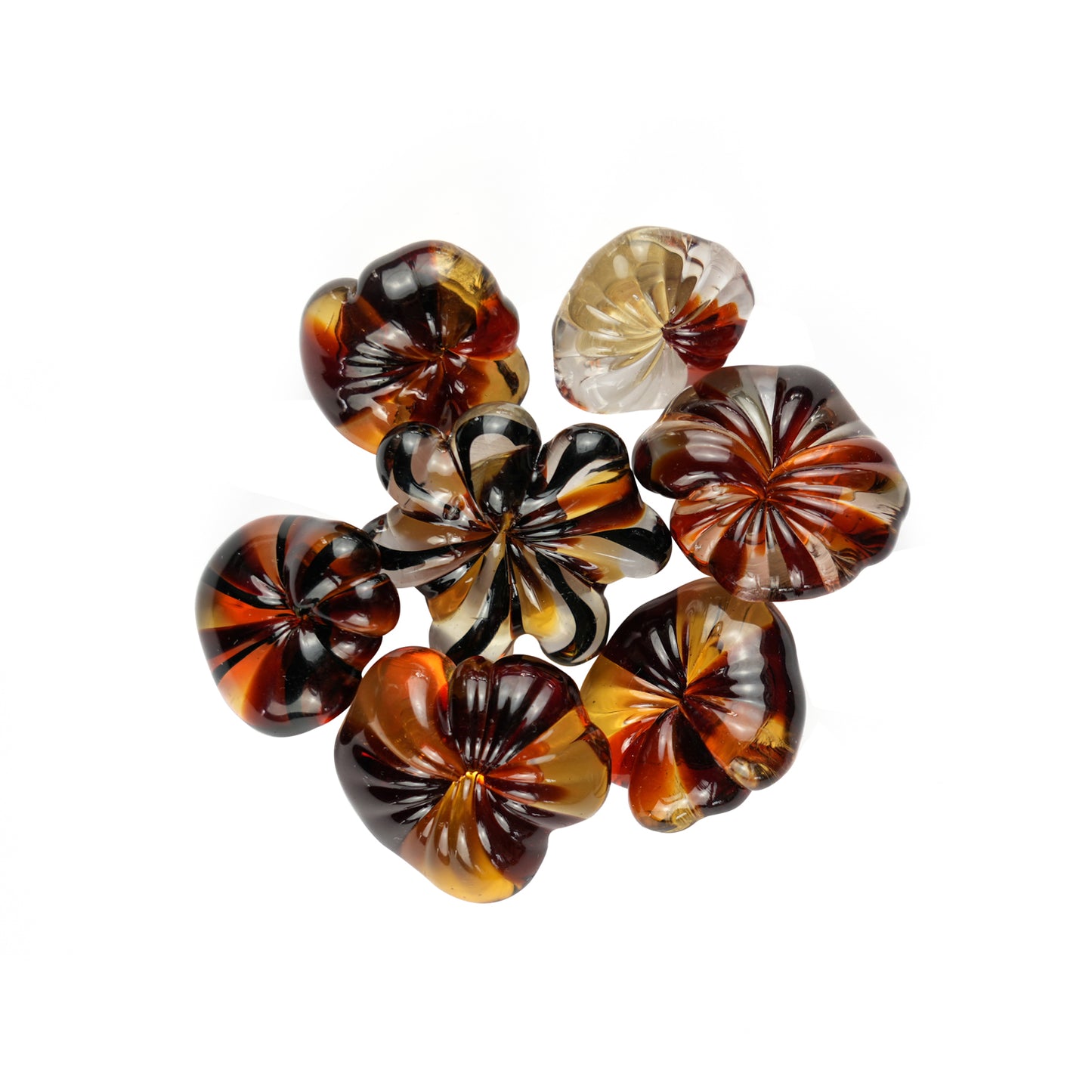 Brown and Amber sewing buttons