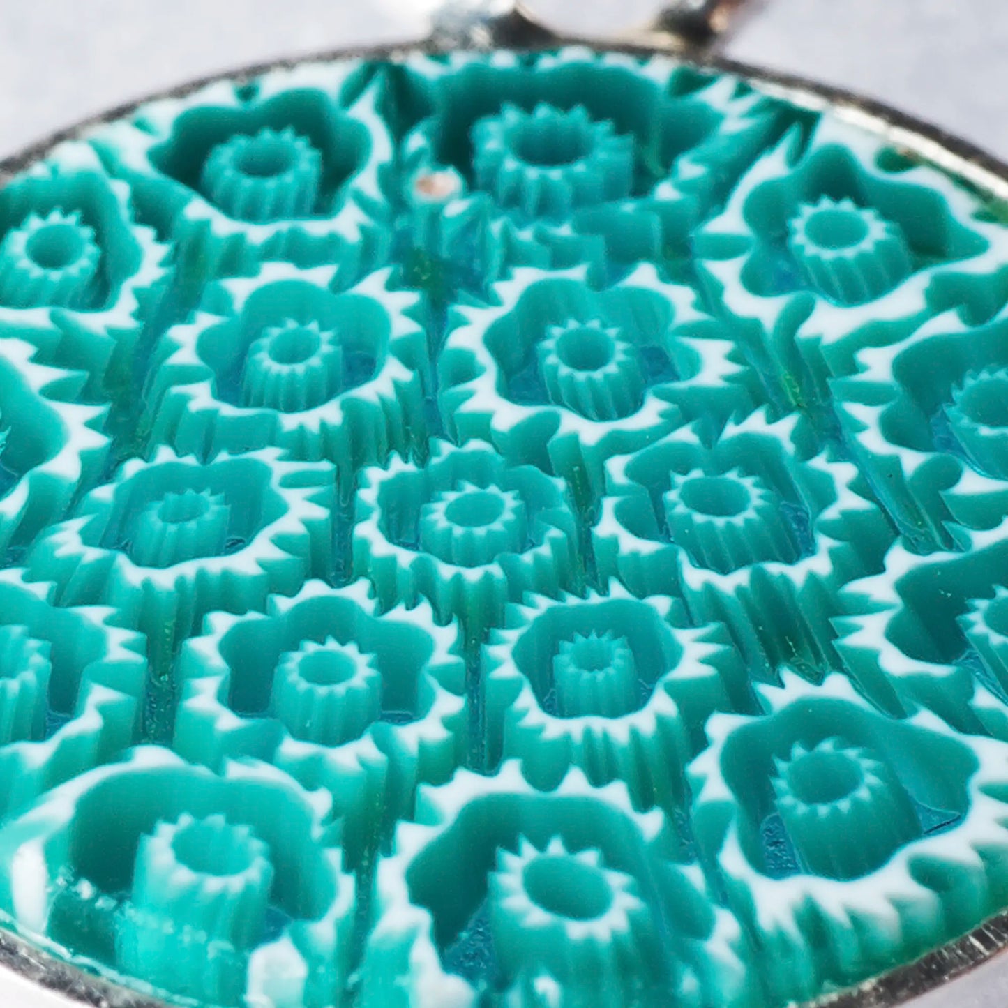 Millefiori Small Earrings - Meadow Green