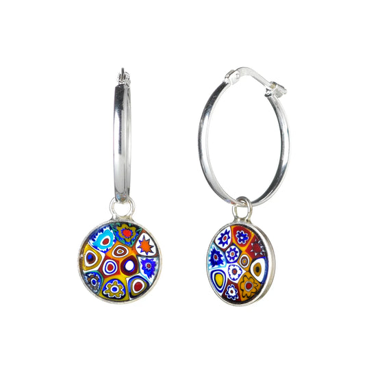 Millefiori Small Earrings - Multicolour